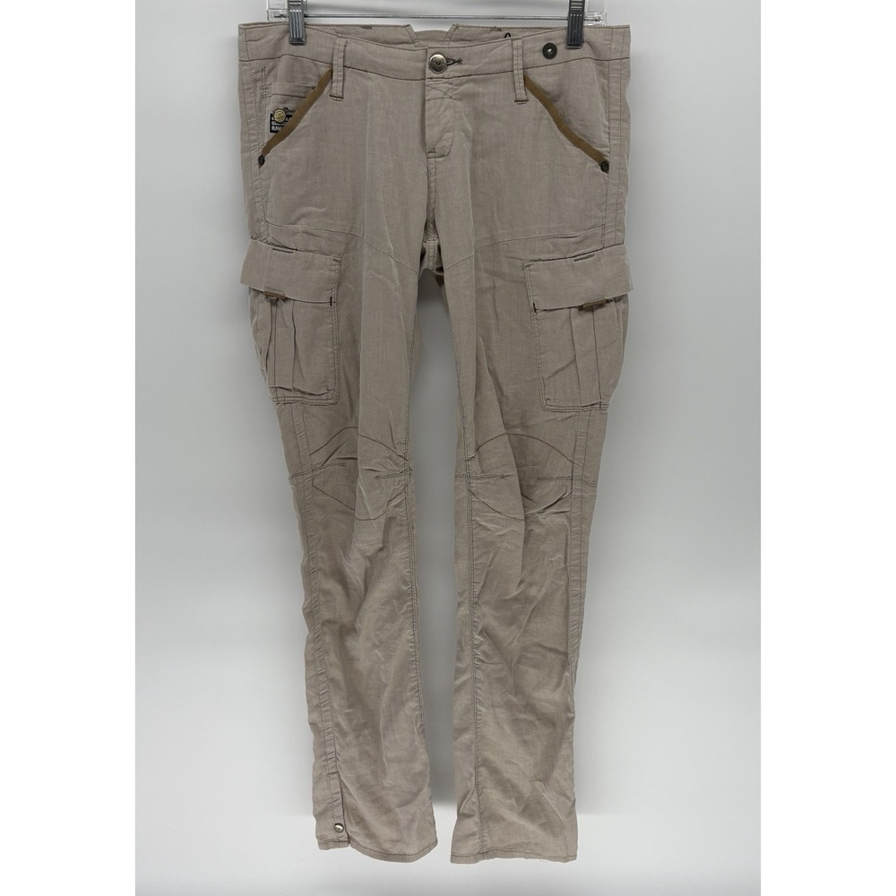 Rare G-Star Rco Trooper Biker Jeans Skinny Linen Look Grunge Men 26X32 (26X31)
